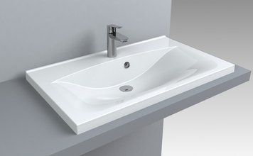 Раковина Fancy Marble Yonna 800 білий глянець 0608101 фото