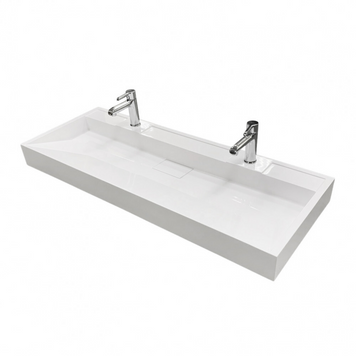 Раковина Fancy Marble Vitold 1200C (під 2 змішувача), білий глянець 11412201 фото