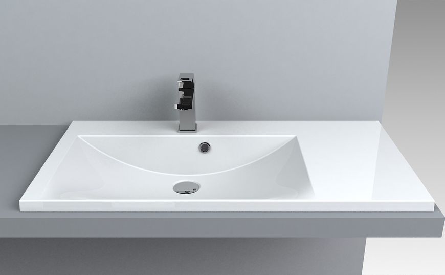 Раковина Fancy Marble Edison 900L білий глянець 11690201 фото