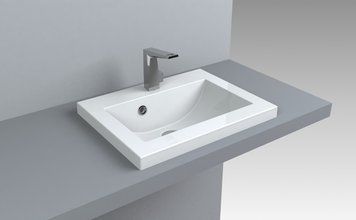 Раковина Fancy Marble Jody 500 білий глянець 1605101 фото
