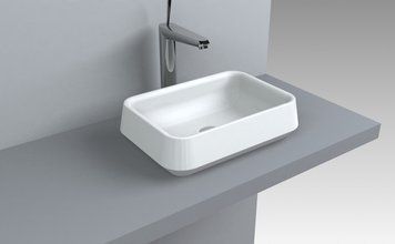 Раковина Fancy Marble Morena 450 белый глянец 4604101 фото