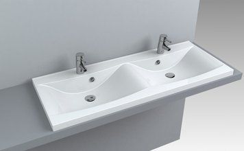 Раковина Fancy Marble Lucia 1200D белый глянец 1312201 фото
