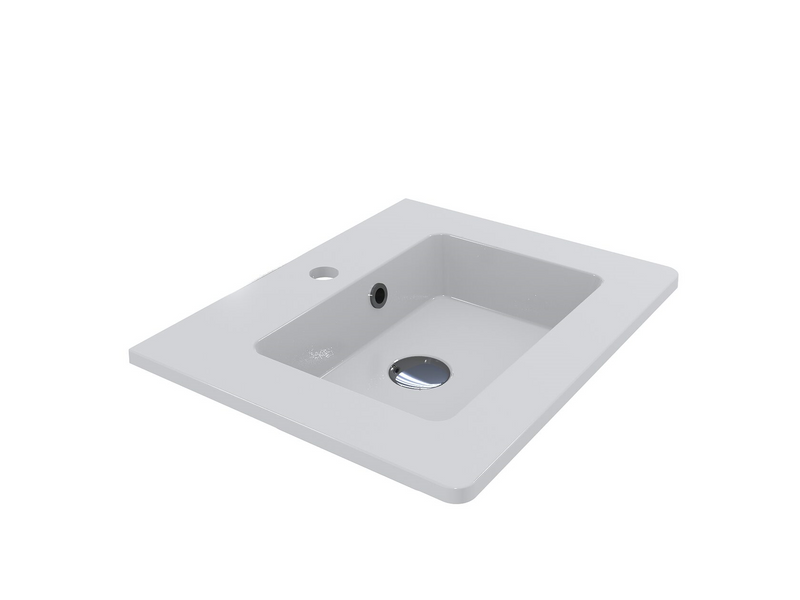 Раковина Fancy Marble Beatrice 500, белый глянец 12550101 фото
