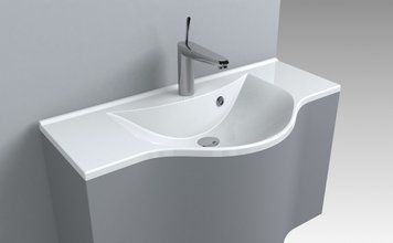 Раковина Fancy Marble Lucy 900 белый глянец 1209101 фото