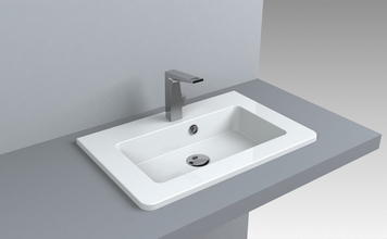 Раковина Fancy Marble Beatrice 600, білий глянець 12560101 фото